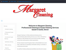 Tablet Screenshot of margaret-cleaning.co.uk